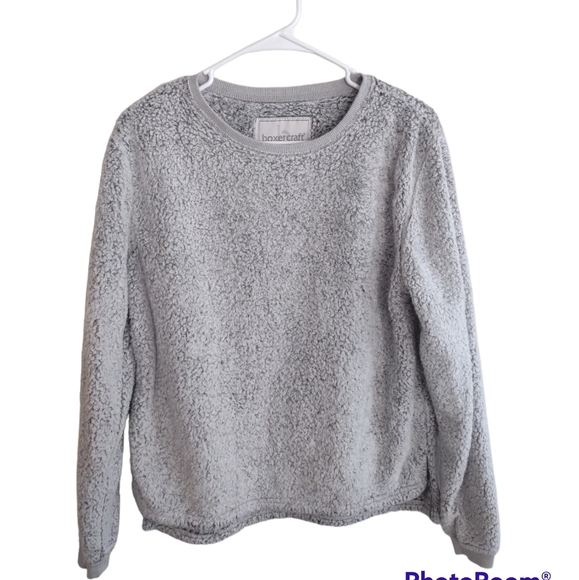 boxercraft Sweaters - 🌴 Women's Boxercraft gray cozy fuzzy sweater Size Small